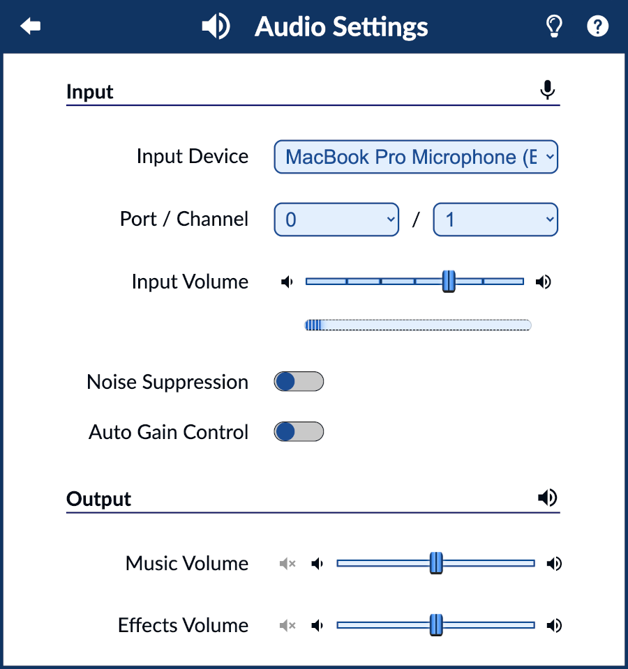 Banner image for Audio Settings